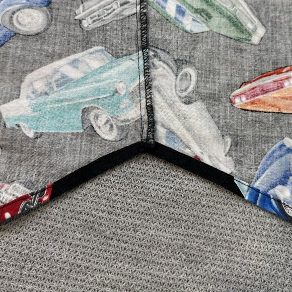 Vintage Classic Cars Handmade Mens Button Up Shirt Black Short Sleeve Size XL? - Picture 7 of 16